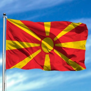 Bandera de Macedonia del Norte