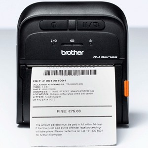 Impresora de etiquetas y tickets portátil Brother RJ3035B