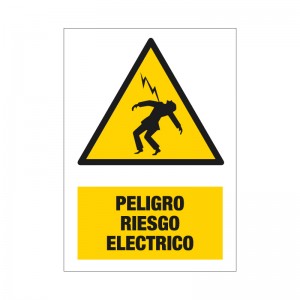Peligro riesgo eléctrico