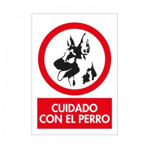 Cuidado con el perro