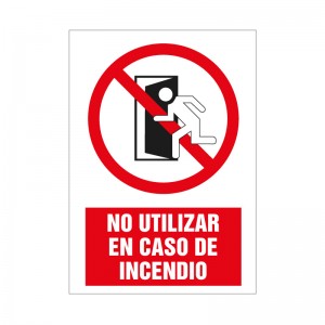 No utilizar en caso de incendio